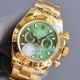 Swiss Quality Replica Rolex Comograph Daytona 40 All Yellow Gold Green Dial Watch (3)_th.jpg